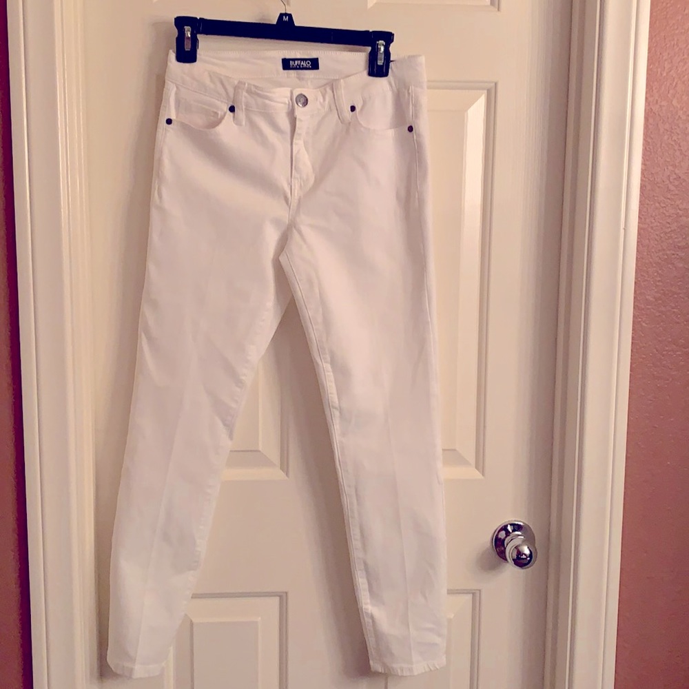 Buffalo David Bitton Mid Rise Soft ankle white Jeans